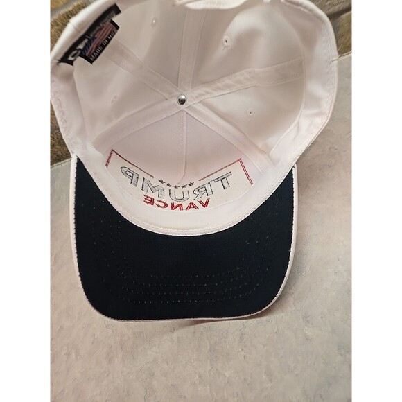 Donald Trump - JD Vance Cali-Fame Hat 2024 WHITE 45-47 MAGA Cap Authentic New - Picture 9 of 16